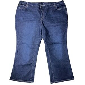 Denim 24/7 Women's Plus Petite Size 28W  Medium Stonewash 5-Pocket Bootcut Jeans